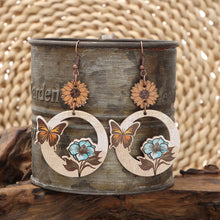 Sunflower Butterfly Earrings
