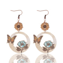 Sunflower Butterfly Earrings