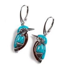 Turquoise Bird Earrings