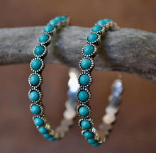 Turquoise Hoop Earrings